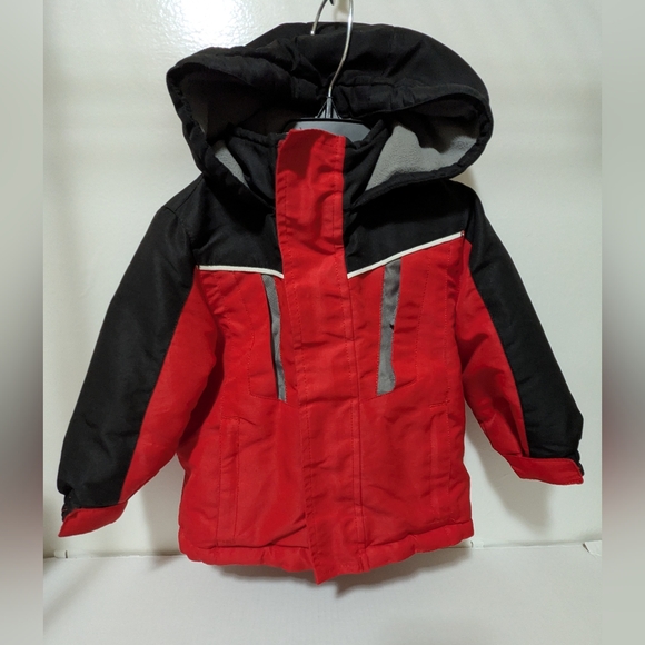 Toughskins Other - Toughskins Infant Boys 18 Month Black and Cherry Pie Snow Jacket